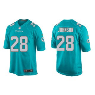 Duke Johnson Jersey Youth Dolphins Aqua Game