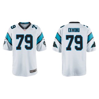 Youth Panthers Ikem Ekwonu White 2022 NFL Draft Game Jersey