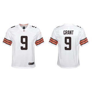 Youth Cleveland Browns Jakeem Grant White Game Jersey