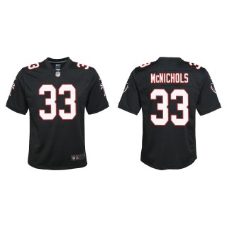 Youth Atlanta Falcons Jeremy McNichols Black Throwback Game Jersey