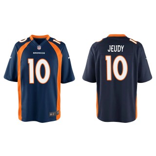 Youth Jerry Jeudy Denver Broncos Navy Game Jersey