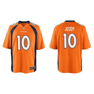 Youth Jerry Jeudy Denver Broncos Orange Game Jersey