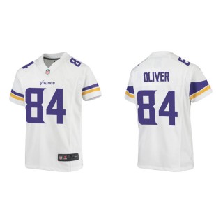 Youth Minnesota Vikings Josh Oliver White Game Jersey