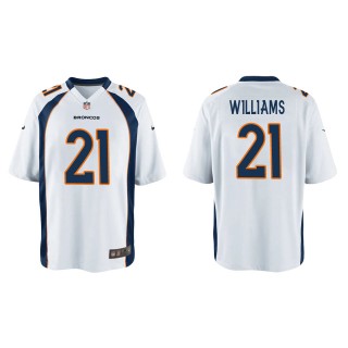 Youth K'Waun Williams Denver Broncos White Game Jersey