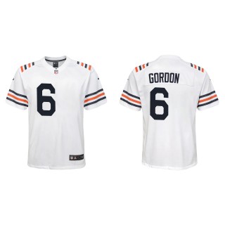 Youth Kyler Gordon Chicago Bears White Alternate Classic Game Jersey