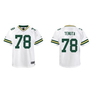 Youth Green Bay Packers Luke Tenuta White Game Jersey