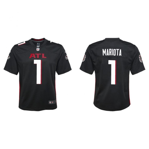 Youth Falcons Marcus Mariota Black Game Jersey