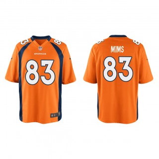 Youth Marvin Mims Orange 2023 NFL Draft Game Jersey