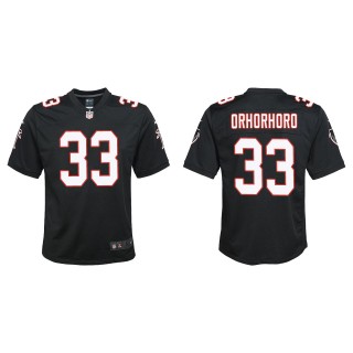 Youth Falcons Ruke Orhorhoro Black Throwback Game Jersey