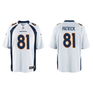 Youth Tim Patrick Denver Broncos White Game Jersey